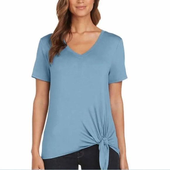 Matty M Ladies' Side Tie Tee - Picture 1 of 5